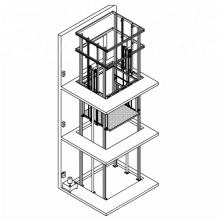 customizable CE ISO vertical warehouse goods lift freight elevator price hydraulic cargo lift platform